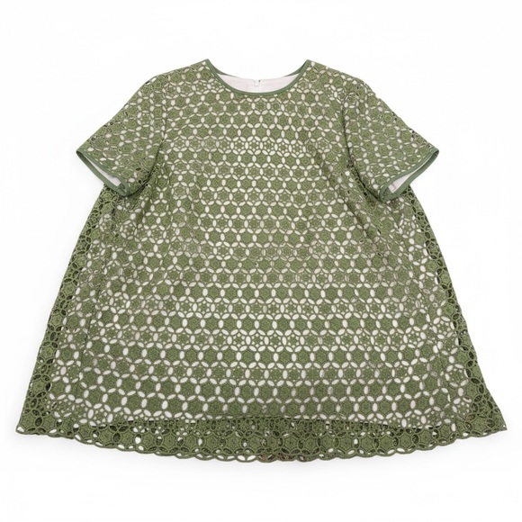 Tory Burch Tops - TORY BURCH Olive Lace Detail Top